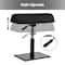 Mind Reader Foot Rest, Under Desk, Ergonomic, Hydraulic Height Adjustable, Ottoman, Office, Foam, Black